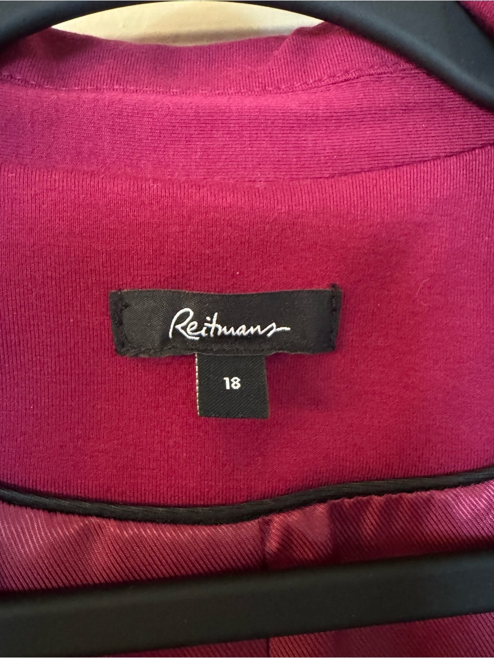 Reitmans Raspberry Pink Open-Front Blazer - Picture 3 of 3